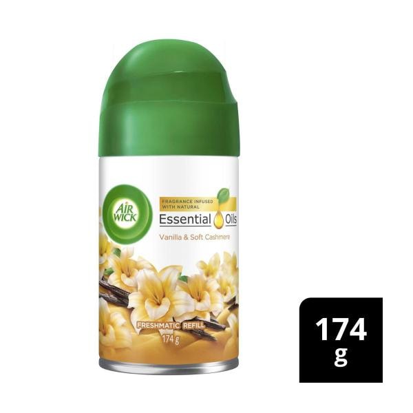 Air Wick Essential Oils Freshmatic Vanilla & Soft Cashmere Air Freshener Refill | 174g