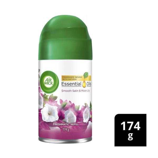 Air Wick Essential Oils Freshmatic Satin & Moon Lily Automatic Refill | 174g