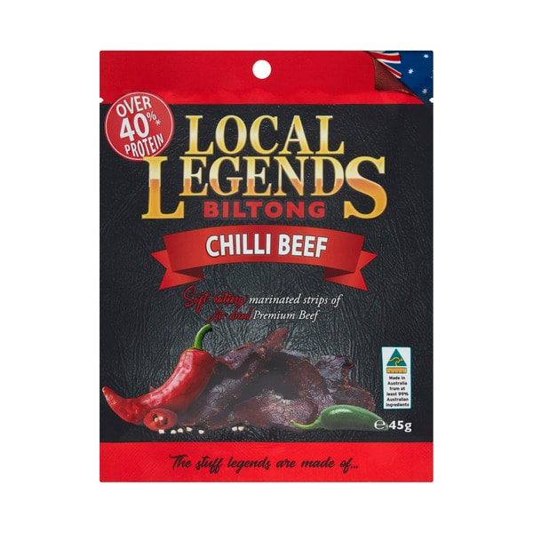 Local Legends Biltong Chilli Beef | 45g