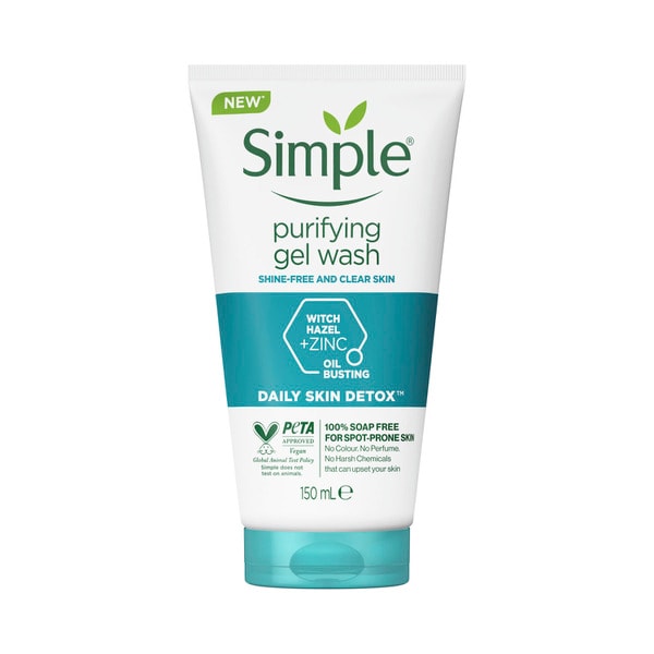 Simple Daily Skin Detox Purifying Facial Cleanser | 150mL