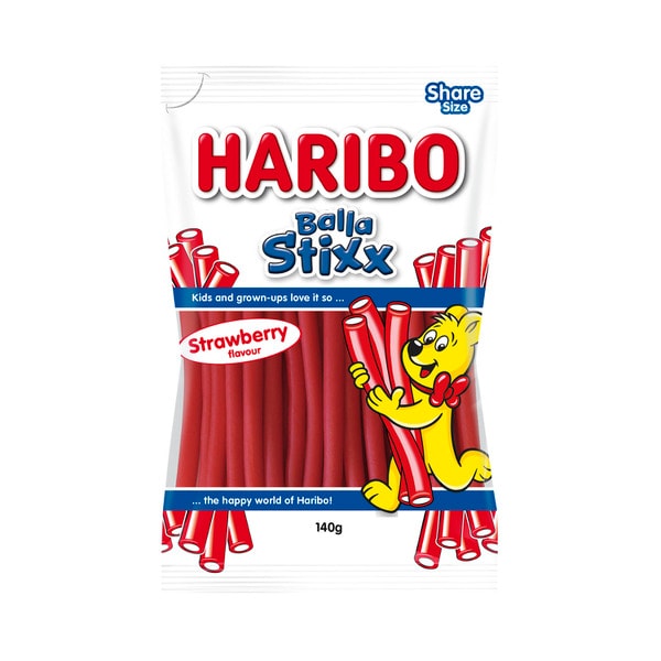 Haribo Strawberry Flavour Balla Stixx | 140g