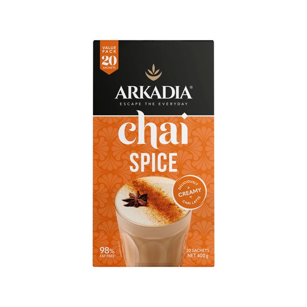 Arkadia Spice Chai Tea Sachets 20 pack | 400g