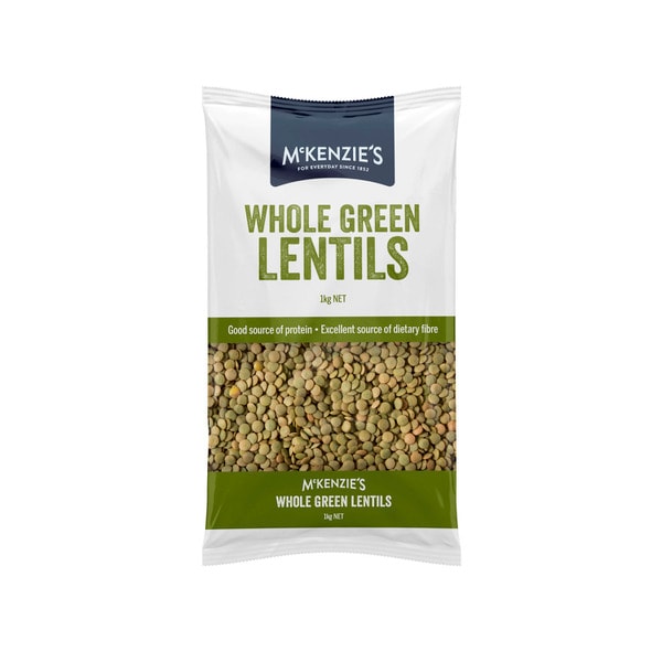 Mckenzie's Whole Green Lentils | 1kg