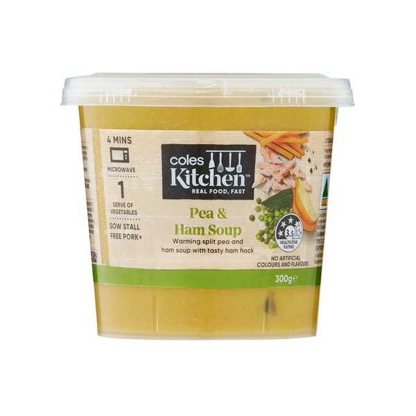 Coles Kitchen Pea & Ham Soup | 300g