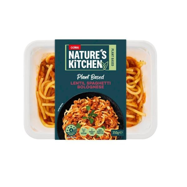 Coles Natures Kitchen Lentil Spaghetti Bolognese | 350g