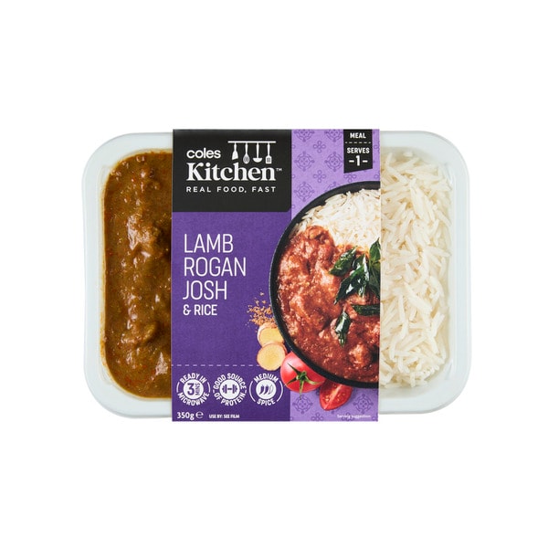 Coles Kitchen Lamb Rogan Josh & Rice | 350g