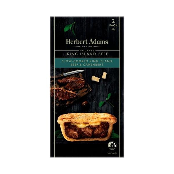 Herbert Adams Slow Cooked King Island Beef & Camembert | 400g