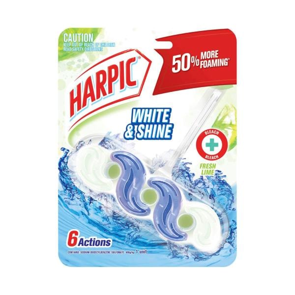Harpic Lime Fresh White & Shine Toilet Cleaner Bleach | 39g