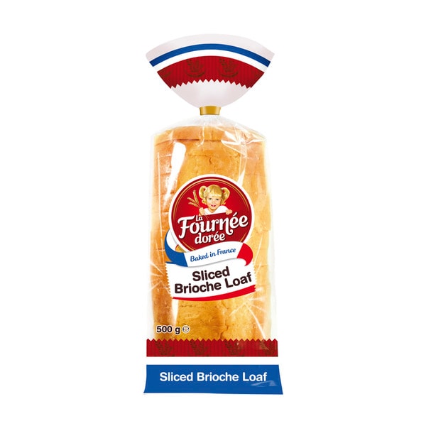 La Fournee Doree Sliced Brioche Loaf Plain | 500g