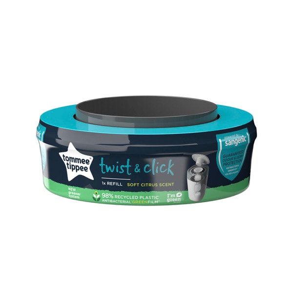 Tommee Tippee Nappy Bin Twist & Click Refill 1 Pack | 1 pack