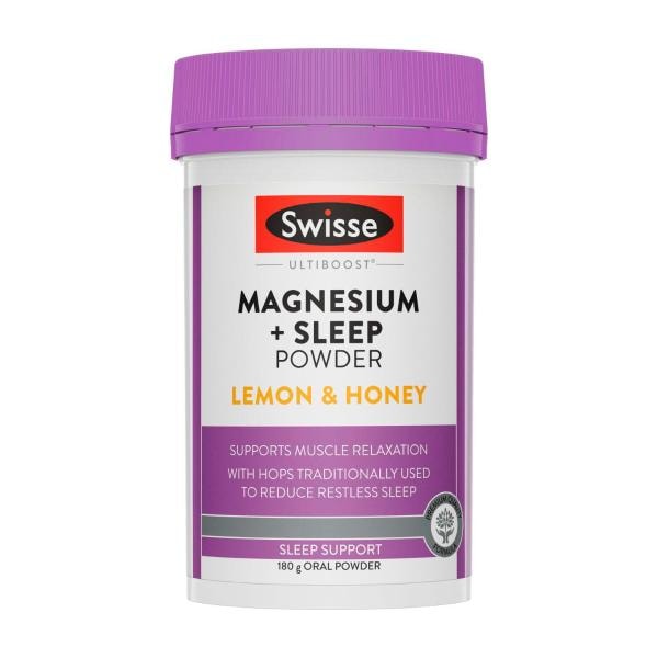 Swisse Ultiboost Magnesium + Sleep Powder Supports Muscle Relaxation | 180g
