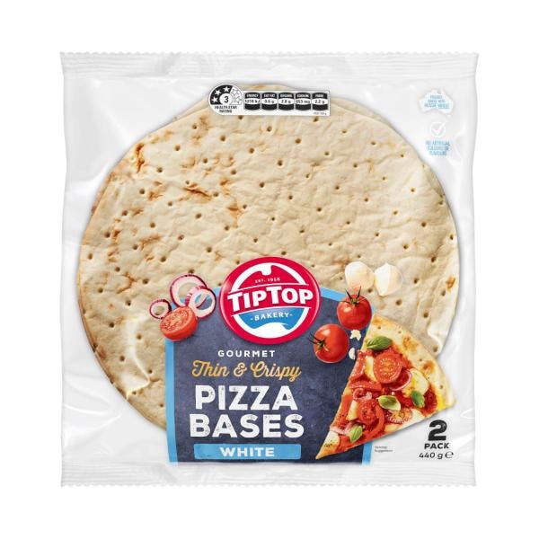 Tip Top White Gourmet Pizza Base 2 pack | 440g