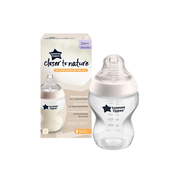 Tommee Tippee Baby Bottle 260ml 1 Pack Newborn+ | 1 pack