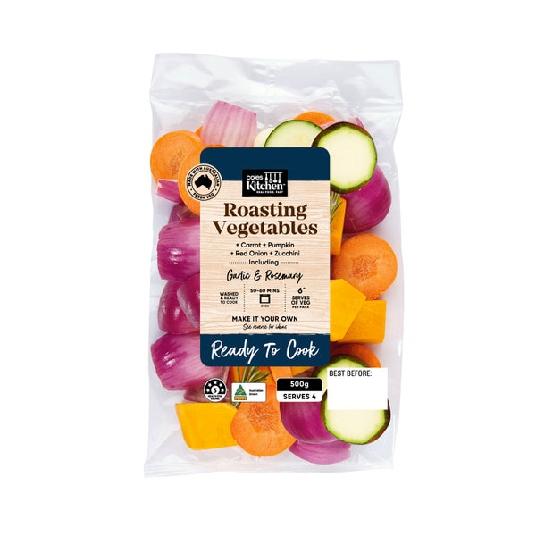 Coles Kitchen Roasting Vegetables With Garlic And Rosemary | 500g