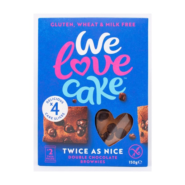 We Love Cake Chocolate Brownies 4 Pack | 150g