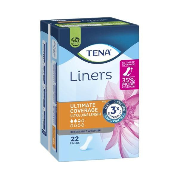 Tena Ultimate Coverage Ultra Long Incontinence Liners | 22 pack