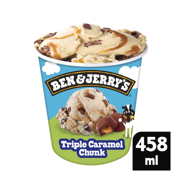 Ben & Jerry's Triple Caramel Chunk Ice Cream | 458mL
