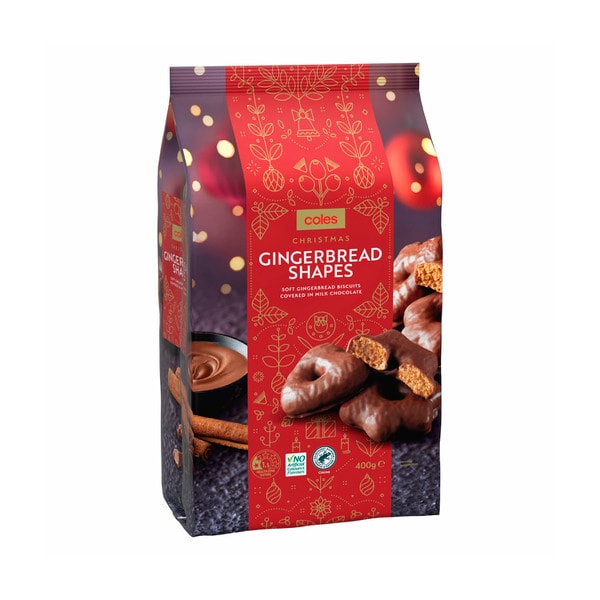 Coles Festive Gingerbread Shapes | 400g