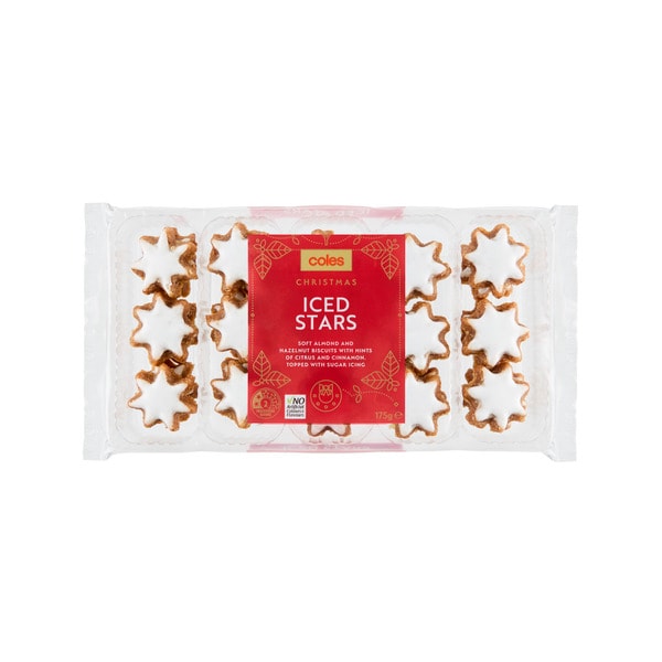 Coles Festive Iced Stars | 175g