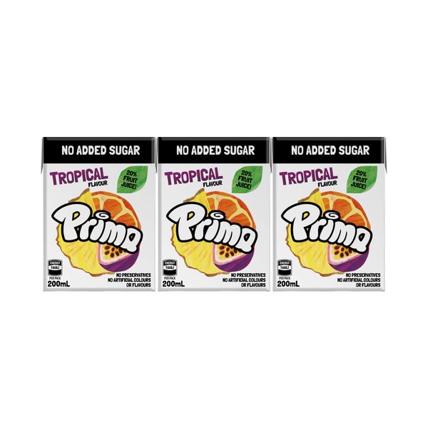 Prima Tropical Fruit Drink Multipack 200mL | 6 pack