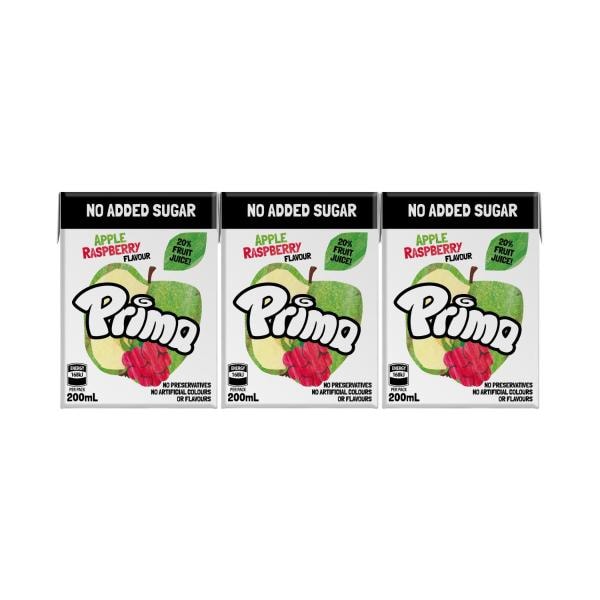 Prima Apple Raspberry Fruit Drink Multipack 200mL | 6 pack