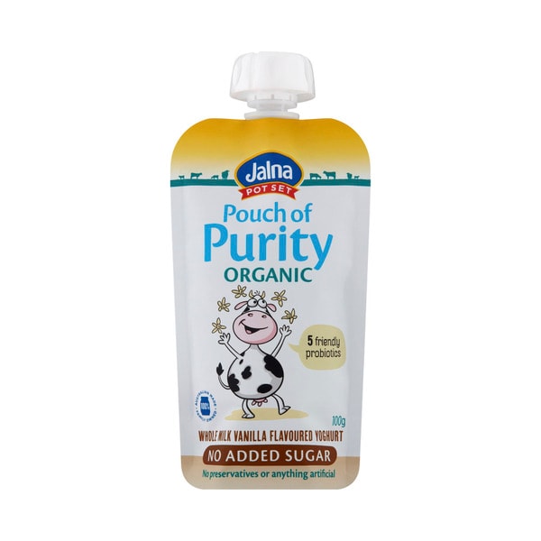 Jalna Pouch Of Purity Organic Vanilla Yoghurt | 100g