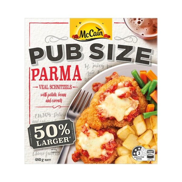 McCain Pub Size Parma Veal Schnitzels & Veg | 480g