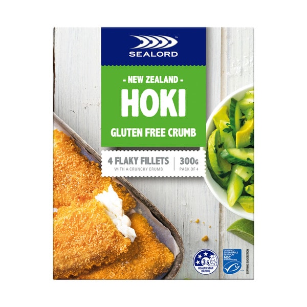Sealord Gluten Free Fish Fillets Crumb 4 pack | 300g