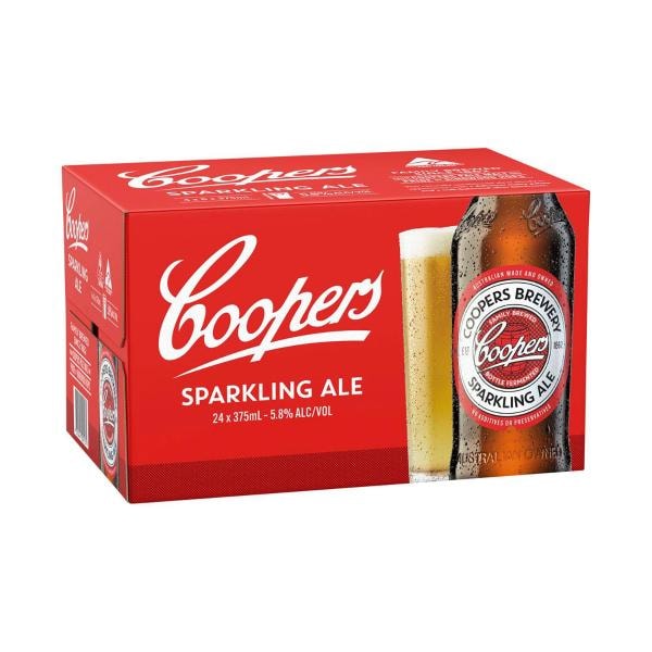 Coopers Sparkling Ale Bottle 375mL | 24 Pack