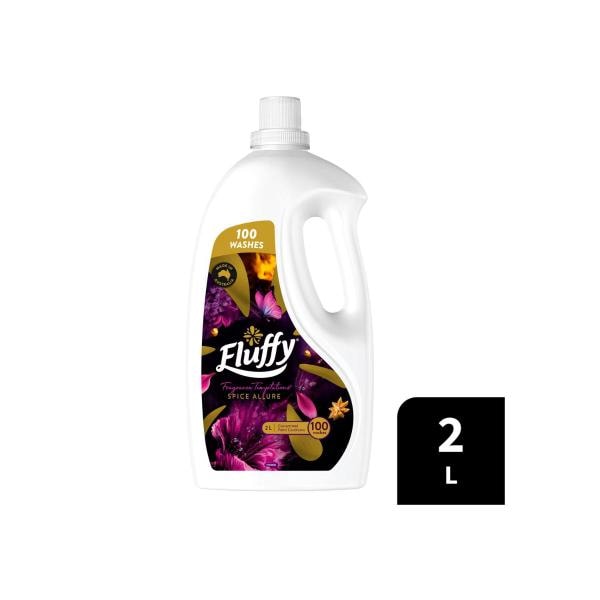 Fluffy Concentrate Liquid Fabric Softener Conditioner Fragrance Temptations Spice Allure | 2L