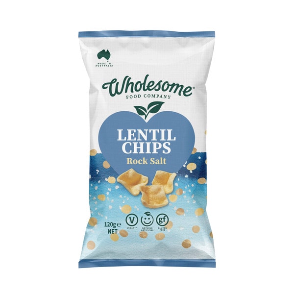 The Wholesome Food Company Sea Salt Lentil Chips | 120g