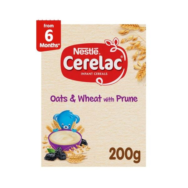 Nestle Cerelac Oats & Wheat with Prune Baby Cereal Stage 2 | 200g