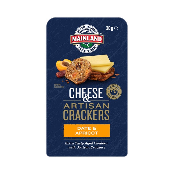 Mainland On The Go Extra Tasty Cheese & Date Apricot Crackers | 38g