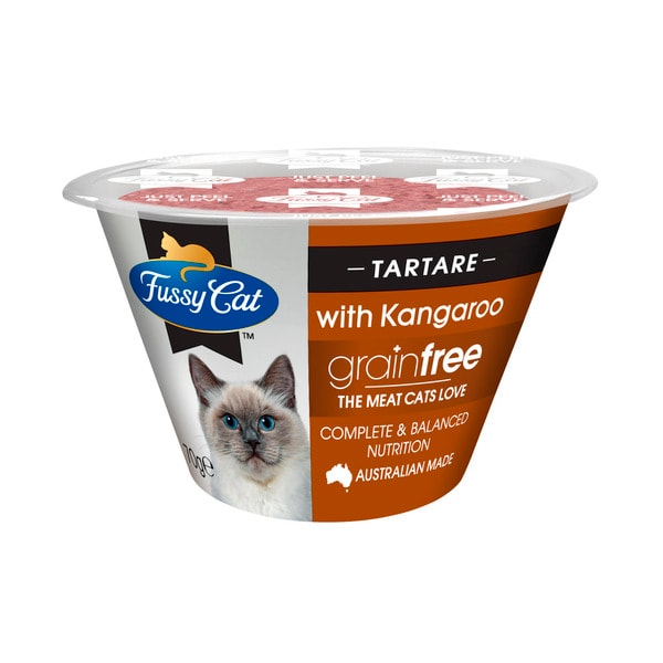 Fussy Cat Grain Free Adult Chilled Fresh Cat Food Tartare with Kangaroo | 70g
