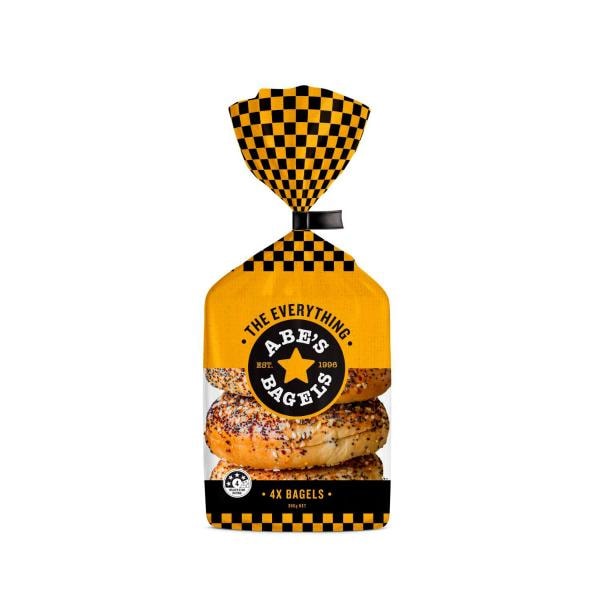 Abe's Bagels Everything 4 Pack | 360g