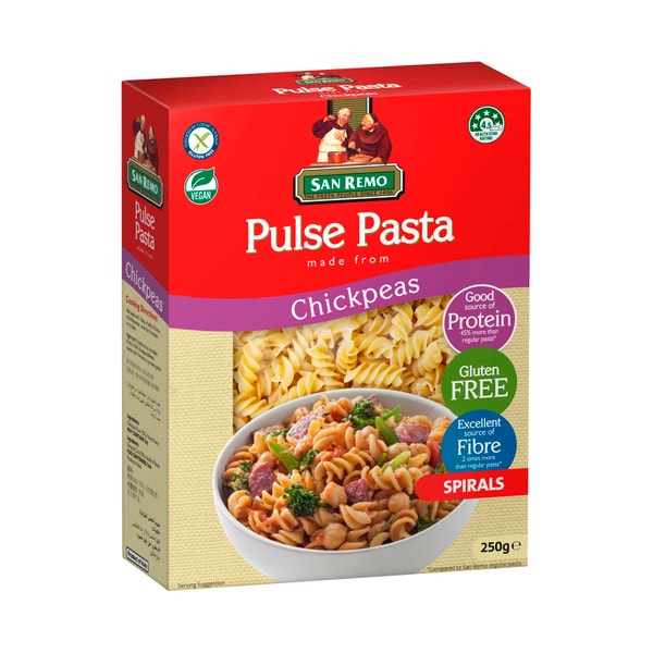 San Remo Chickpeas Spirals Pulse Pasta | 250g