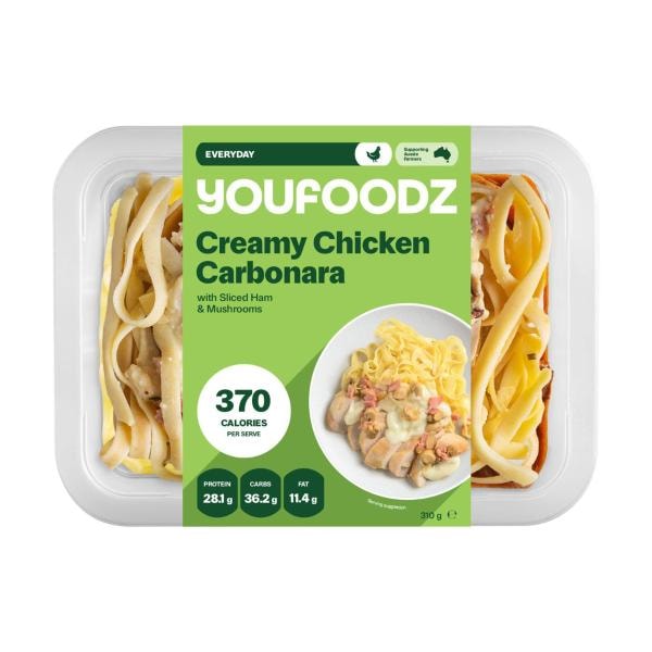 Youfoodz Creamy Chicken Carbonara | 310g