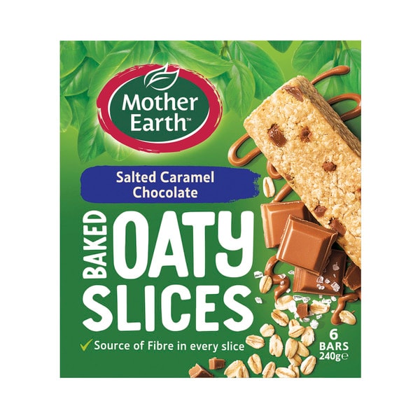 Mother Earth Baked Oaty Slices Salted Caramel | 240g