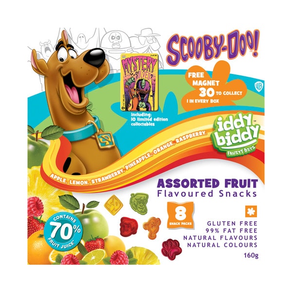 Iddy Biddy Assorted Fruit Flavoured Snacks 8 pack | 160g
