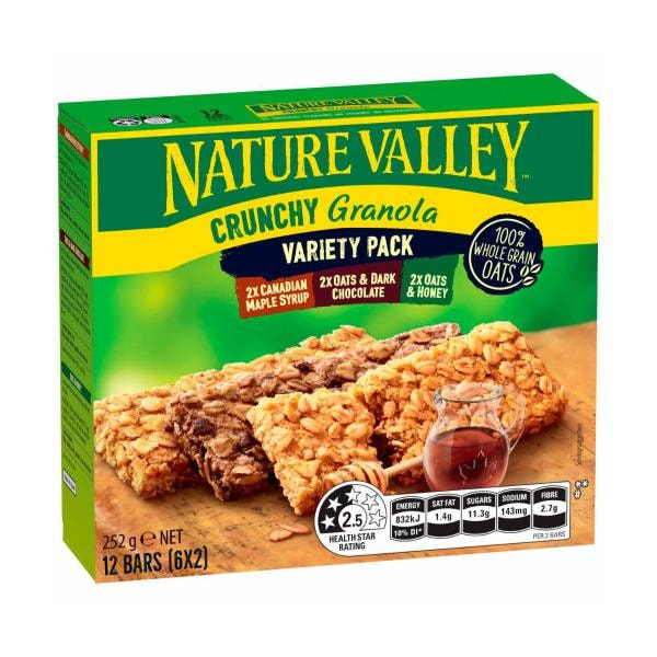 Nature Valley Crunchy Variety 6 Twin Bars | 252g
