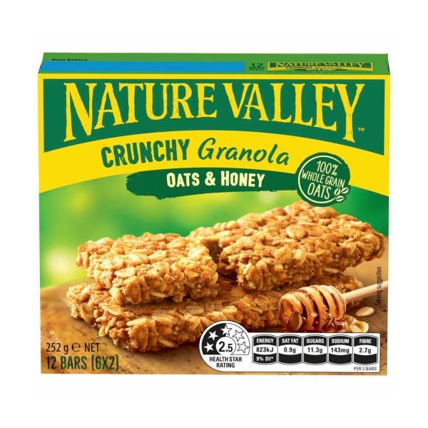 Nature Valley Crunchy Oats & Honey 6 Twin Bars | 252g