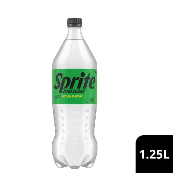 Sprite Zero Sugar Lemonade Soft Drink Bottle  | 1.25L