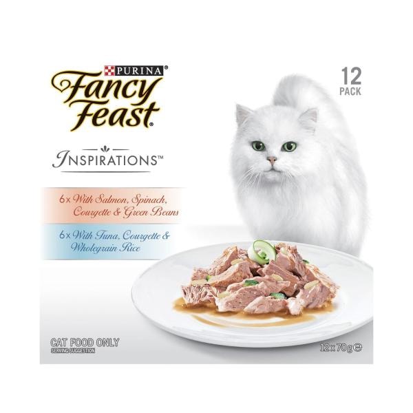 Purina Inspirations Salmon & Tuna Cat Food 12x70g | 12 pack