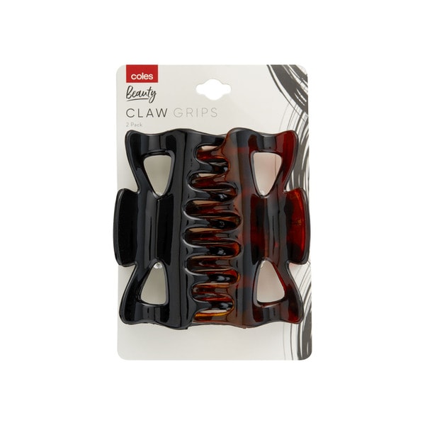Coles Tortoiseshell Claw Grips Black | 2 pack