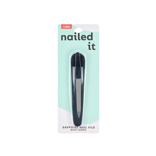 Coles Sapphire Double Sided Nail File | 1 pack