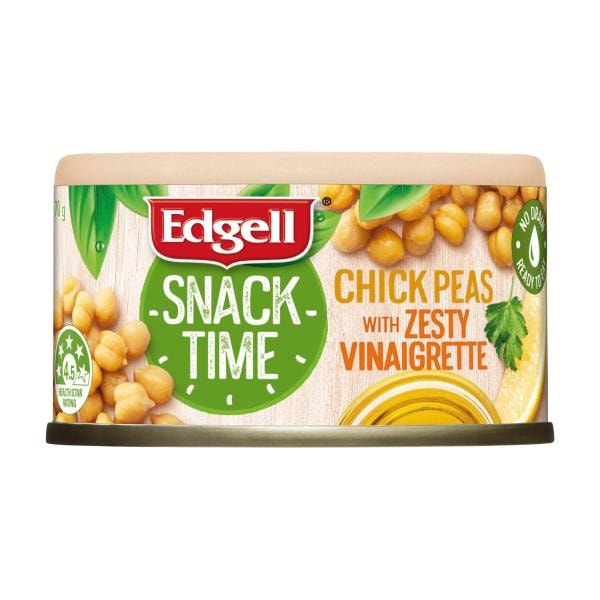 Edgell Snack Time Chick Peas With Zesty Vinaigrette | 70g