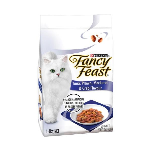 Fancy Feast Dry Cat Food Tuna Prawn Mackerel & Crab Flavour | 1.4kg