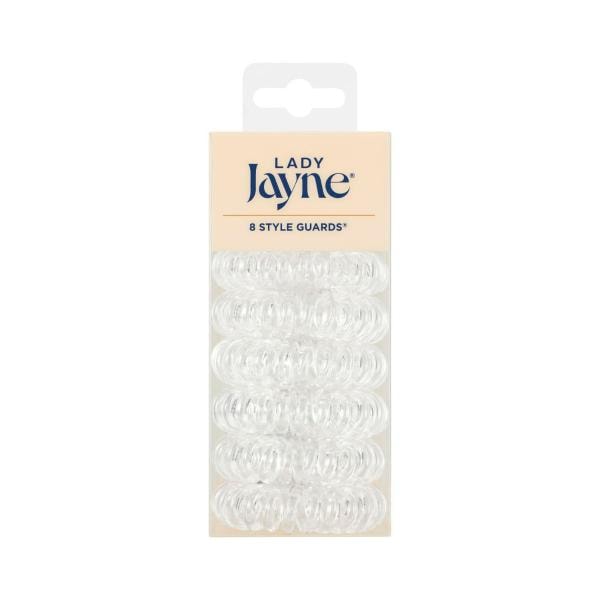 Lady Jayne Style Guards Kink-Free Spirals Clear Elastic | 8 pack