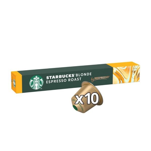 Starbucks By Nespresso Blonde Espresso Roast Capsules | 10 pack