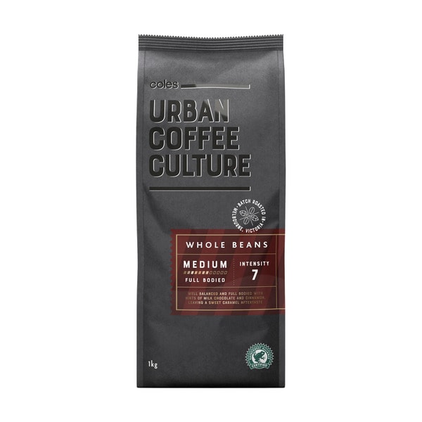 Coles Urban Coffee Culture Medium Roast Beans | 1kg